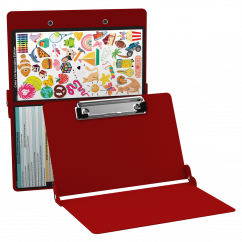WhiteCoat Clipboard® - Red Child Life Specialist Edition
